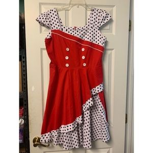 Retro Polka Dot Dress